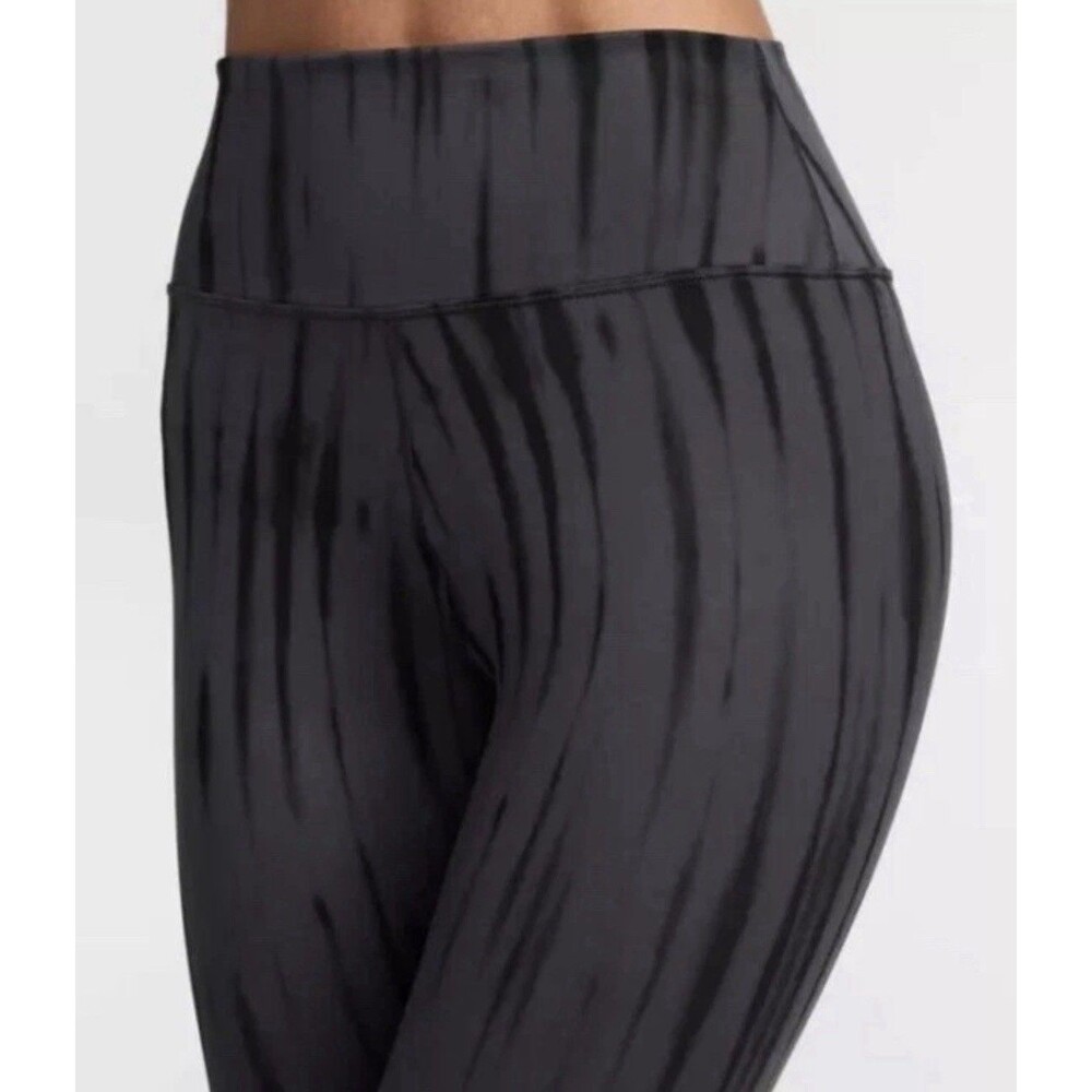 Nike One Dri-FIT Women's High-Rise Printed Leggings Iron Grey Black Size Large